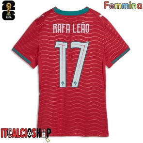 Portogallo Rafael Leao #17 Prima Maglia Femmina Mondiali 2026 Manica Corta